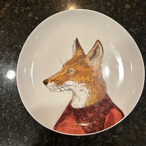 Rachel Kozlowski + West Elm Dapper Animal Plate - Fox